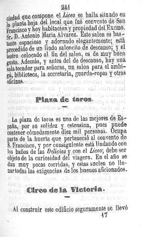 Plaza de toros. Circo de la Victoria