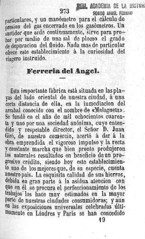 Ferrreria del Angel