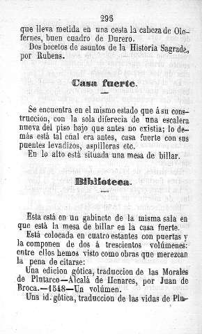 Casa fuerte. Biblioteca