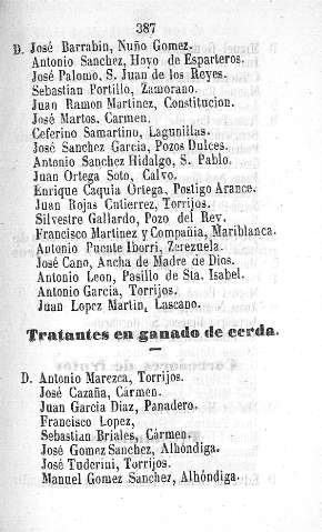 Tratantes en ganado de cerdo