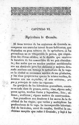 Capítulo VI. Agricultura de Granada