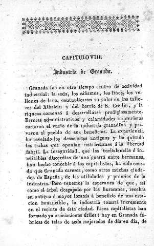 Capítulo VIII. Industria de Granada