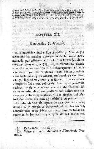 Capítulo XII. Excelencias de Granada
