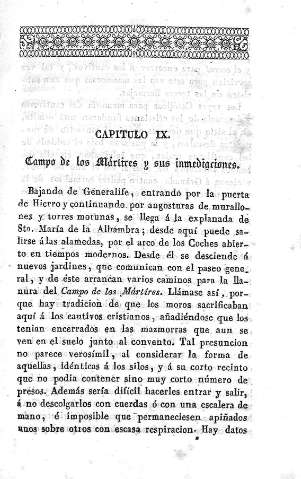 Capítulo IX. Campo de los Mártires y sus inmediaciones