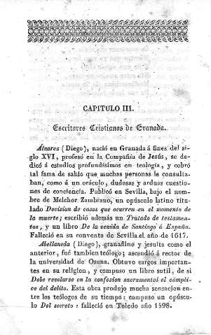 Capítulo III. Escritores Cristianos de Granada