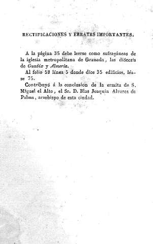 Rectificaciones y erratas importantes
