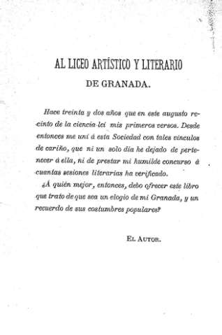 Al Liceo Artistico y Literario de Granada