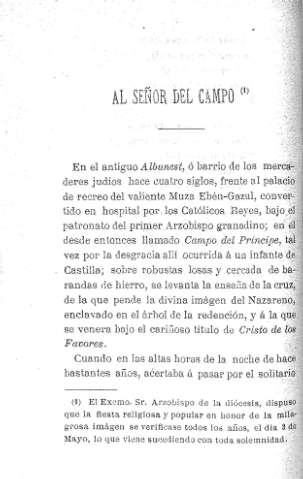 Al Señor del Campo