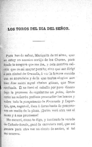 Los toros del dia del Señor
