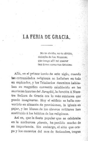 La Feria de Gracia