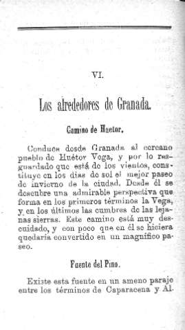 VI. Los alrededores de Granada