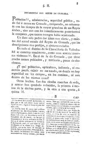 II. Decadencia del Reyno de Granada