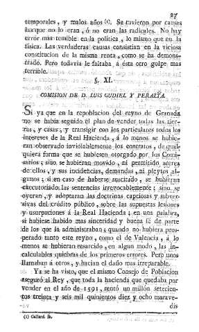XI. Comision de D. Luis Gudiel y Peralta