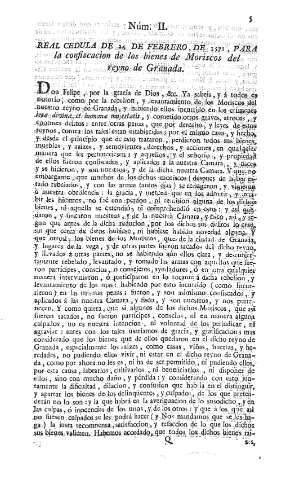 Núm. II. Real Cedula de 24 de febrero, de 1571,...
