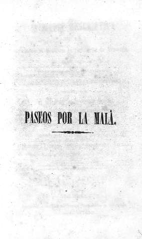 Paseos por la Malá