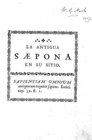 La antigua Saepona en su sitio
