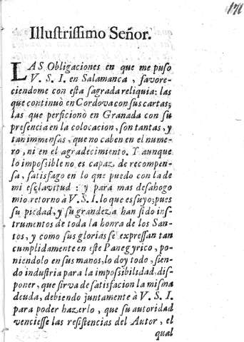 Illustrissimo Señor