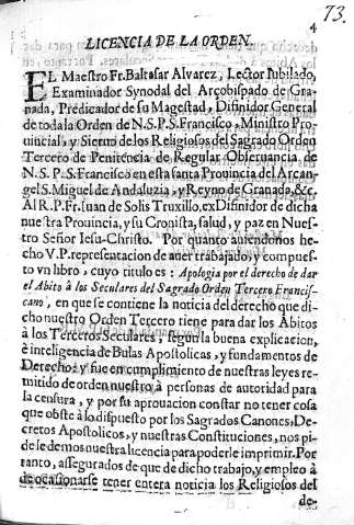 Licencia de la Orden