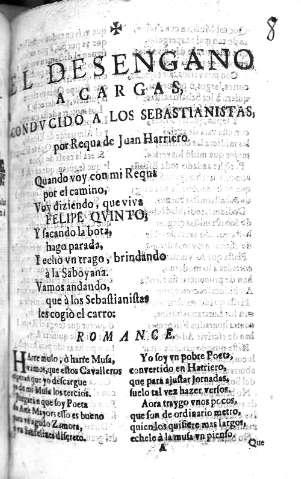 El Desengano a cargas condvcido a los sebastianistas...
