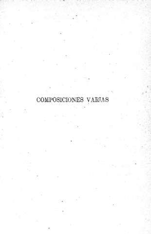 Composiciones Varias