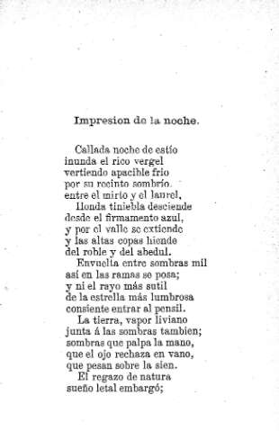 Impresion de la noche