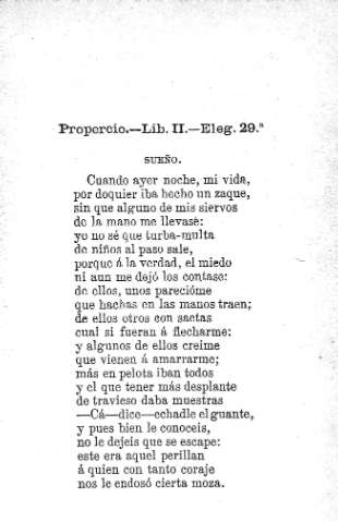 Propercio.-Lib. II.-Eleg. 29ª