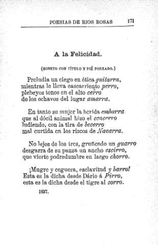 A la Felicidad