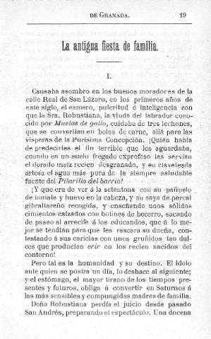 La antigua fiesta de familia