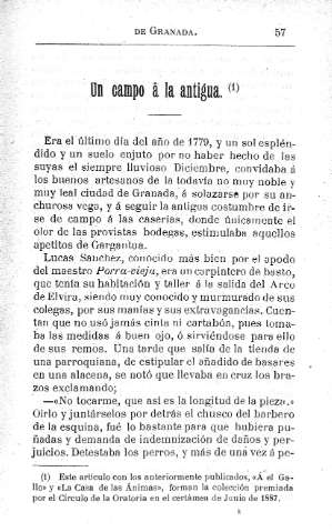 Un campo à la antigua