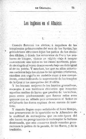 Los ingleses en el Albaicín