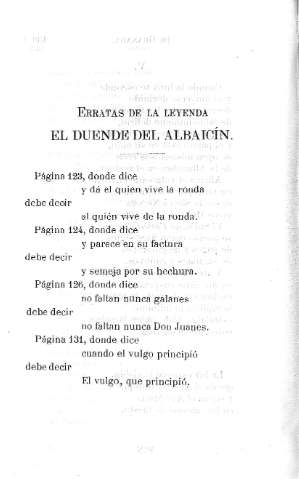 Erratas de la leyenda El duende del Albaicín