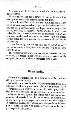 IX. No hay familia