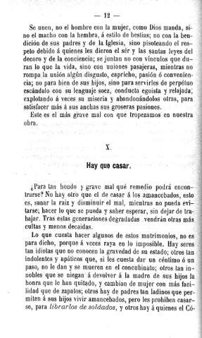 X. Hay que casar