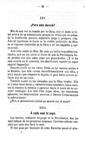 XXV. ¿Pero esto durará?. XXVI. Á cada cual lo suyo