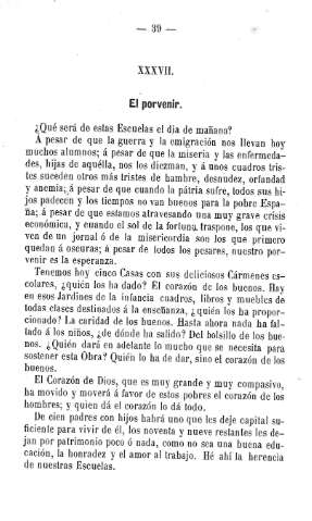 XXXVII. El porvenir