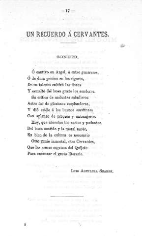 Un recuerdo á Cervantes