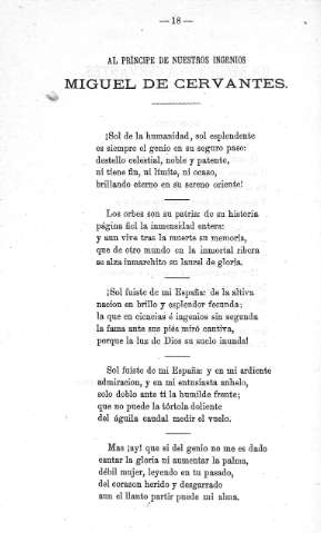 Al príncipe de nuestros ingenios. Miguel de Cervantes