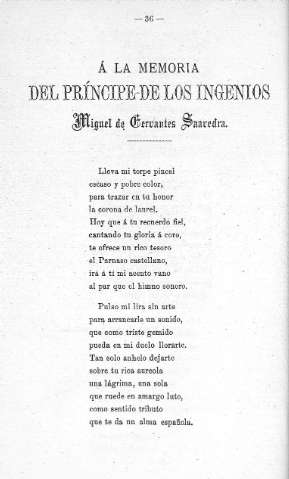 Á la memoria del príncipe de los ingenios