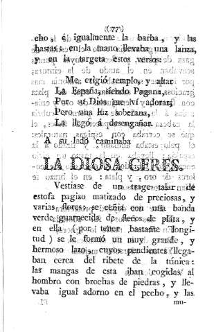 La Diosa Ceres