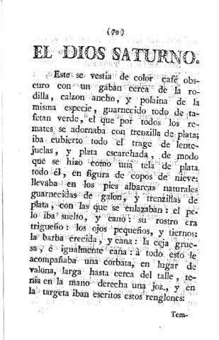 El Dios Saturno