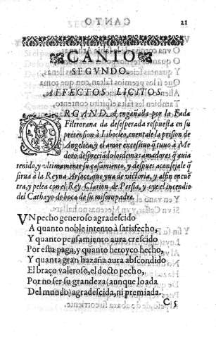 Canto Segundo