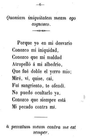 Quoniam iniquitatem mean ego cognosco