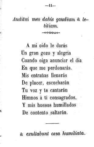 Auditui meo dabis gaudium & letitiam