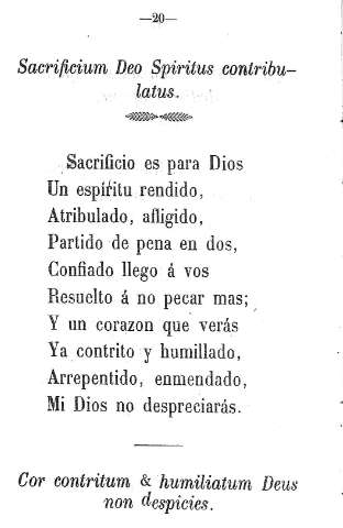 Sacrificium deo Spiritus contribulatus