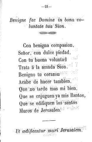 Benigne fac Domine in bona voluntate tua Sion