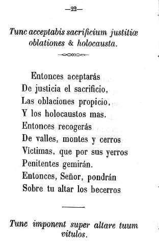 Tunc acceptabis sacrificium justiliae oblationes & holocausta