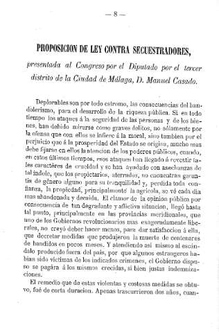 Proposicion de Ley contra Secuestradores
