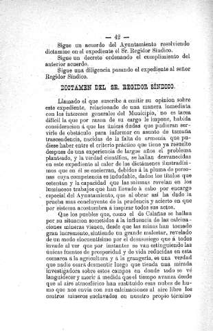Dictamen del Sr. Regidor síndico