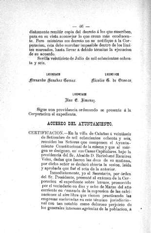 Acuerdo del Ayuntamiento