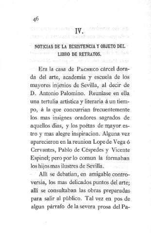 IV. Noticias de la ecsistencia y objeto del libro de retratos. 